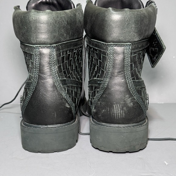 TB0A6FD6EEQ Timberland 6 In Premium Dark Green Mens 10.5 Basketweave Woven main image 14